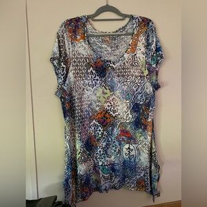 Cupio Plus Size Cap Sleeve Tunic